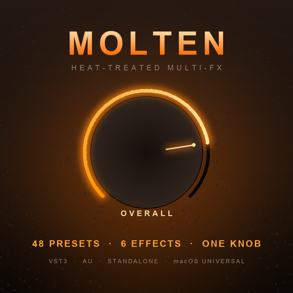 Molten — Heat-treated multi-FX — warmth, drive and grit.